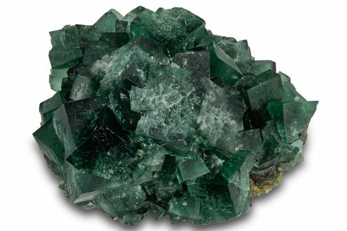 Fluorescent Green Fluorite Cluster - Diana Maria Mine, England #301680